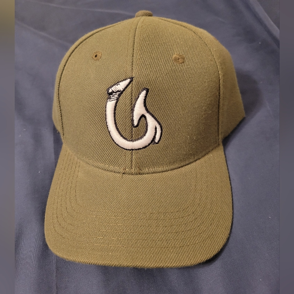Fish Hook army green Baseball Hat Hook And Loop Adjustable Closure